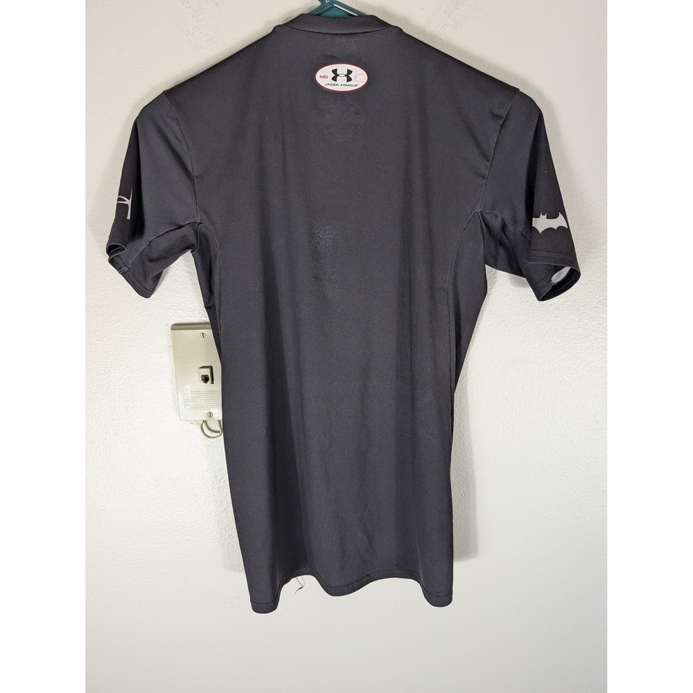 Under Armour Mens M Alter Ego Batman Compression Shirt Black Grey Gym Workout - Picture 10 of 11